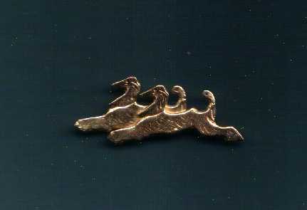 Double running,14kt. gold pin-    Sterling Silver-$